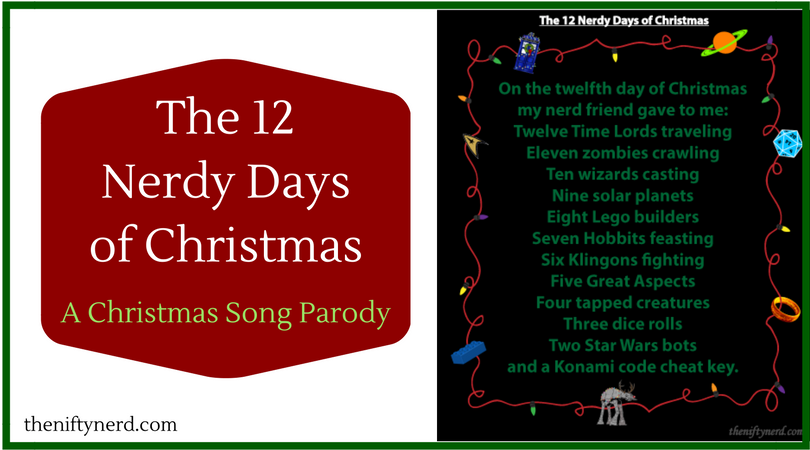 The 12 Days of Christmas Done with Geeky Fandoms