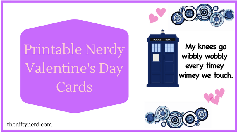 Nerdy Valentine s Day Cards DIY Printables From The Nifty Nerd