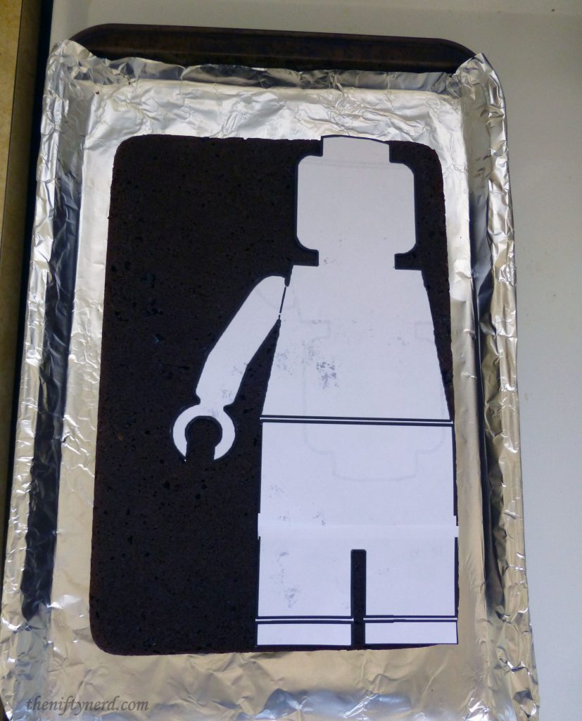 Lego figure paper cake template