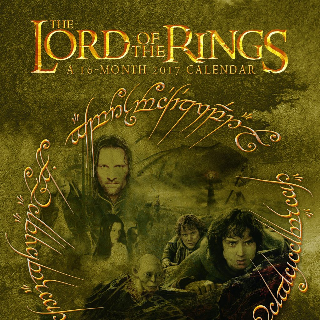 lord of the rings calendar - The Nifty Nerd