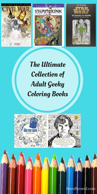 ultimate collection of adult geeky coloring books