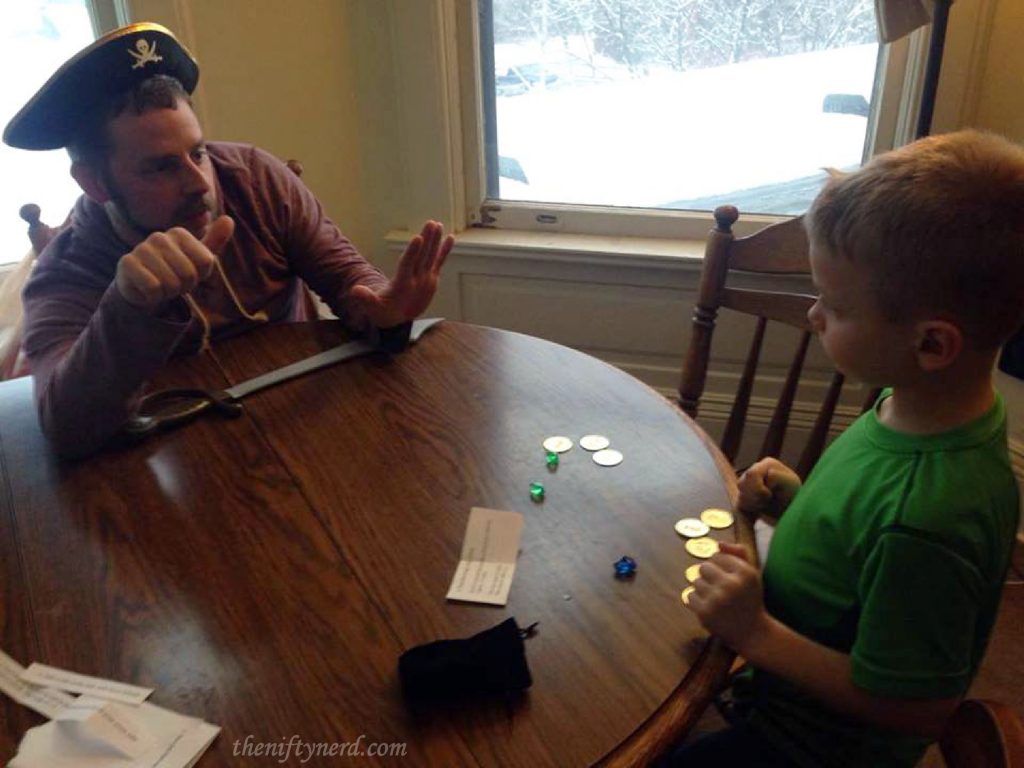 Counting math with pirate treasure
