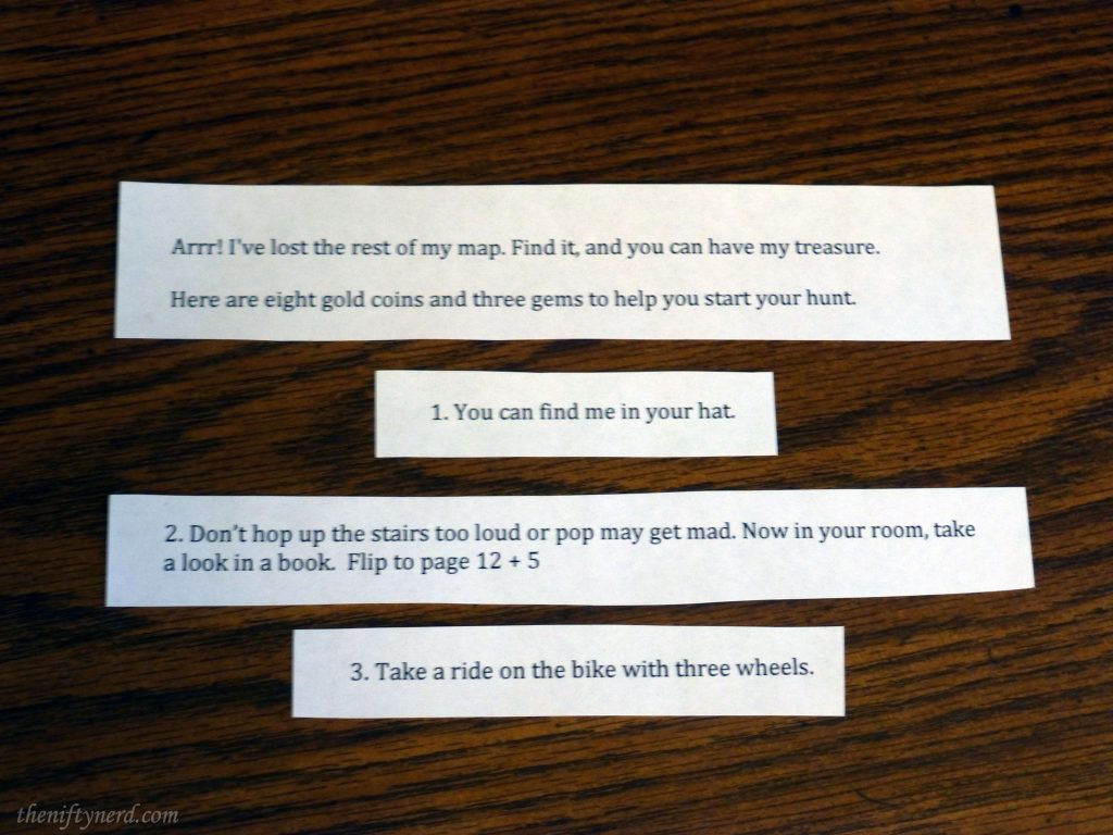 scavenger hunt clues for kids