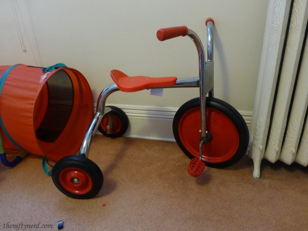 orange tricycle