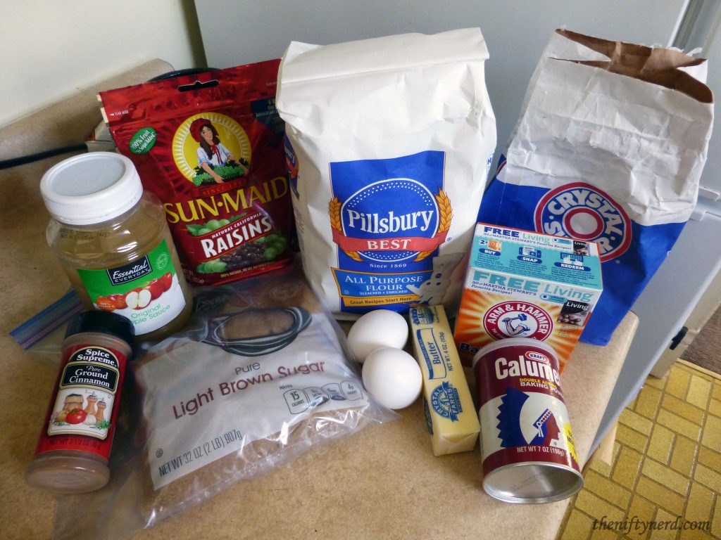 Raisin Nut Bread Ingredients
