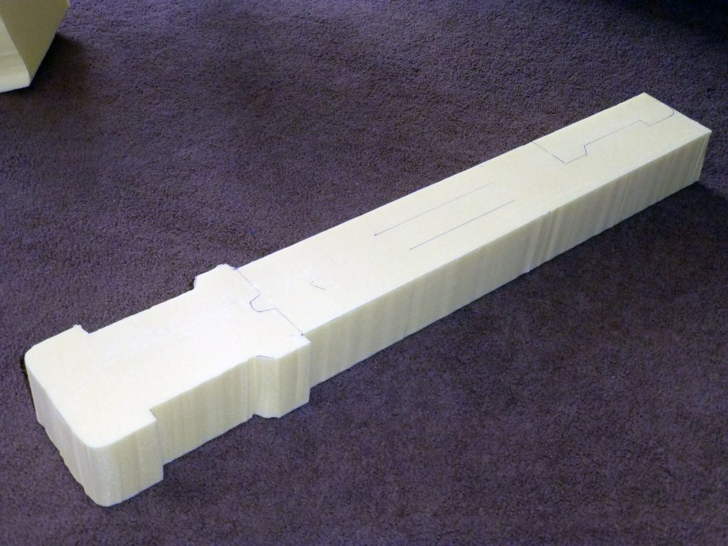 Carving an Insulation Foam Sword