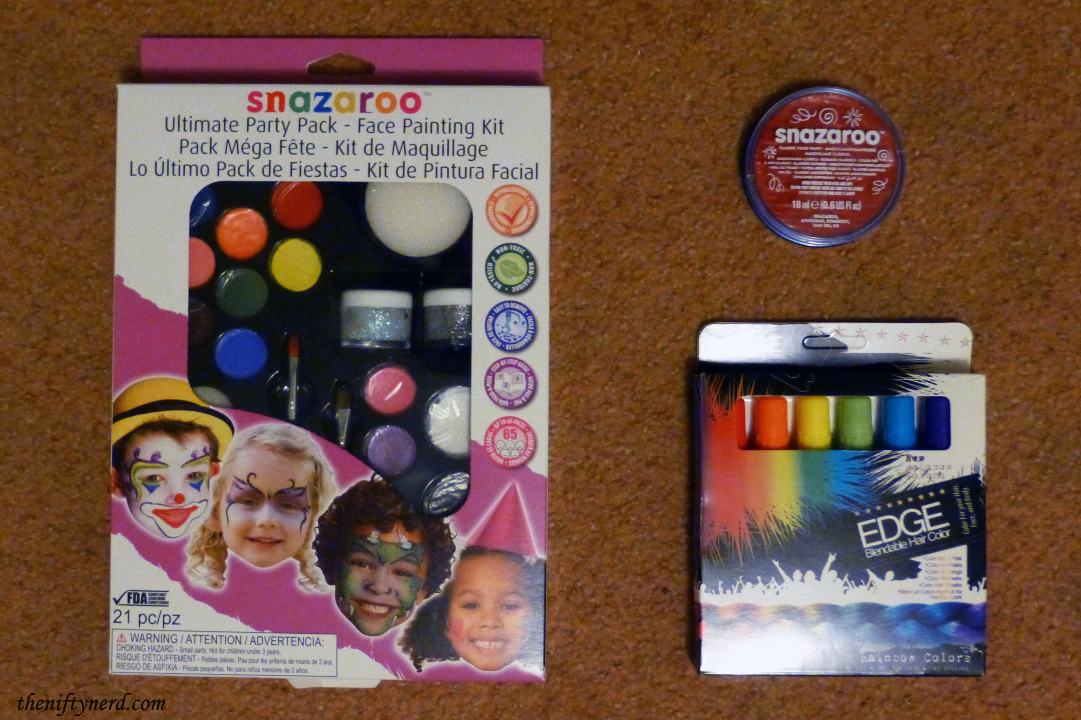 Facepaint and hair color