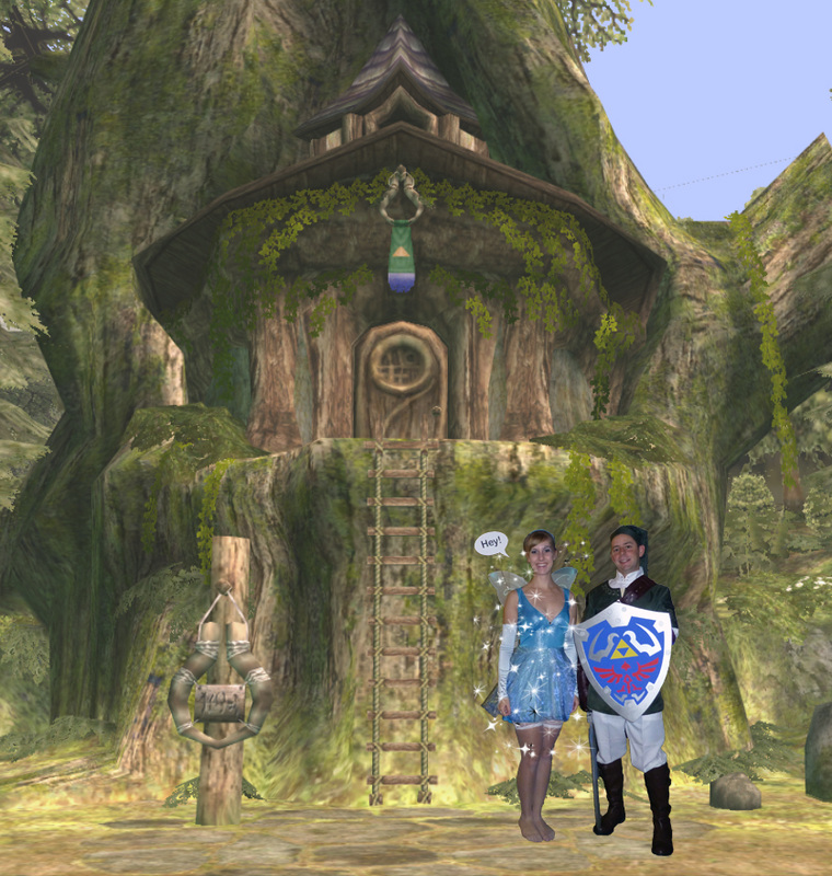 cosplay Link and Navi