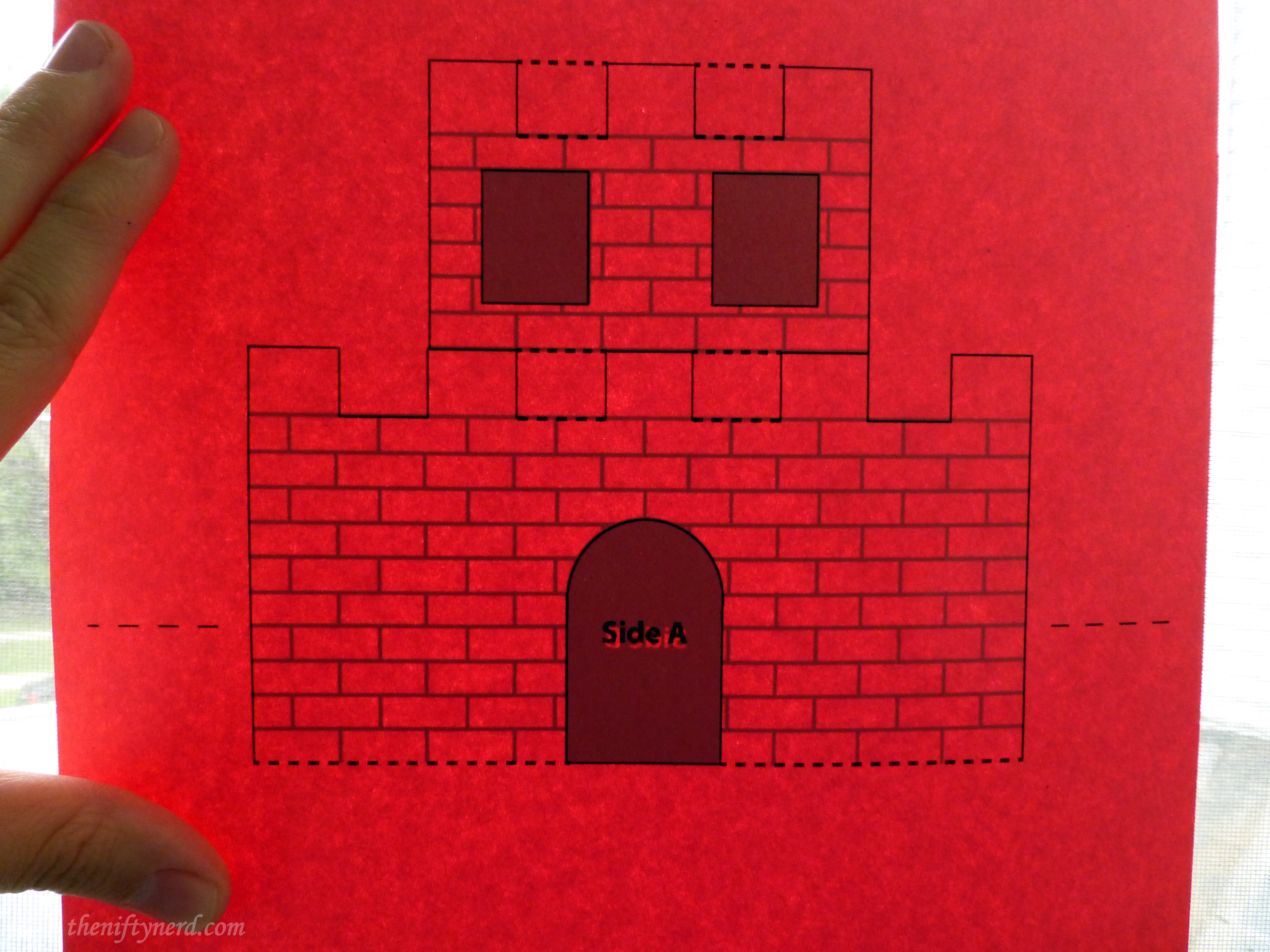 seeing the double sided Mario castle pattern