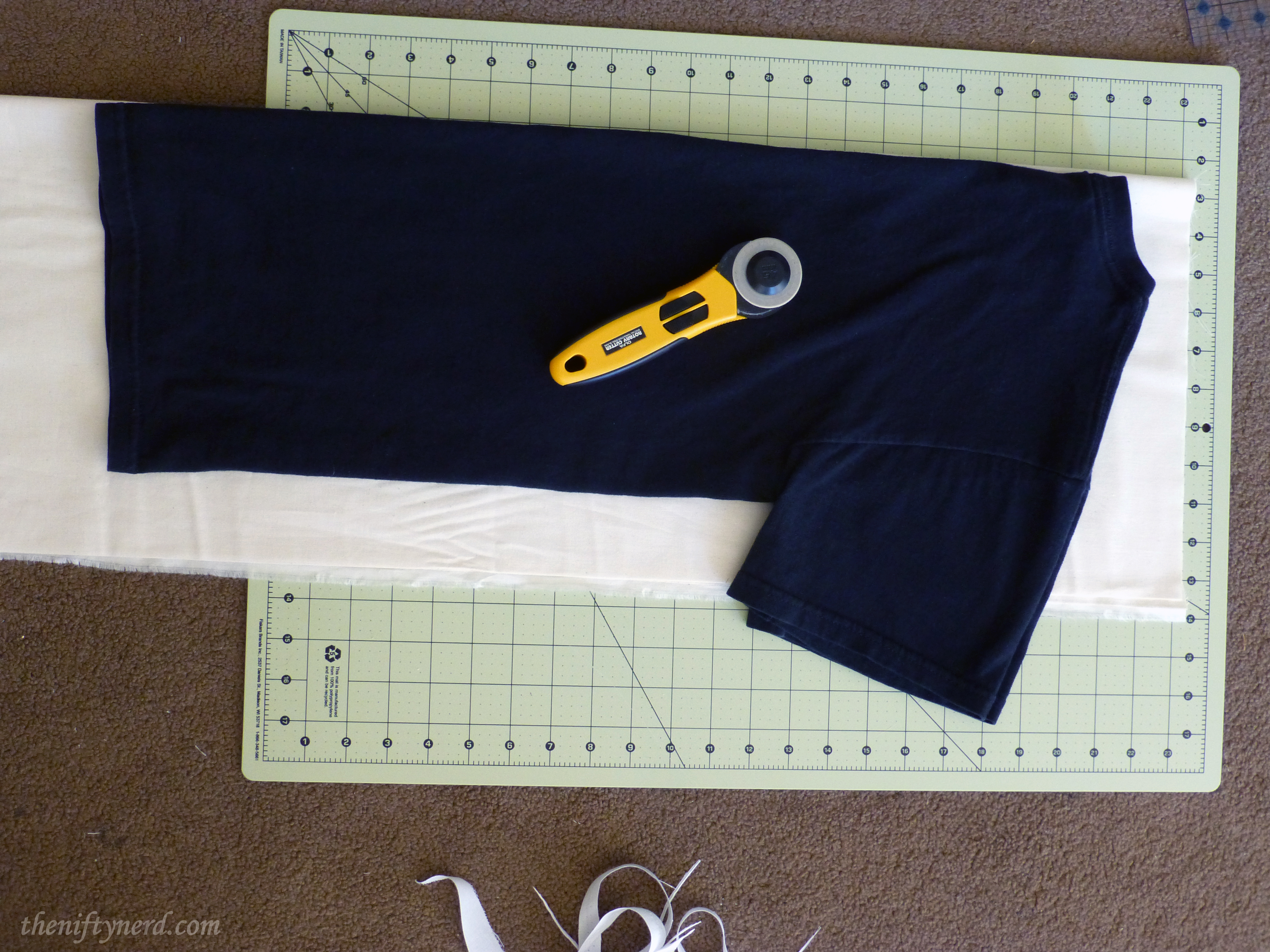 using a t-shirt as a fabric pattern