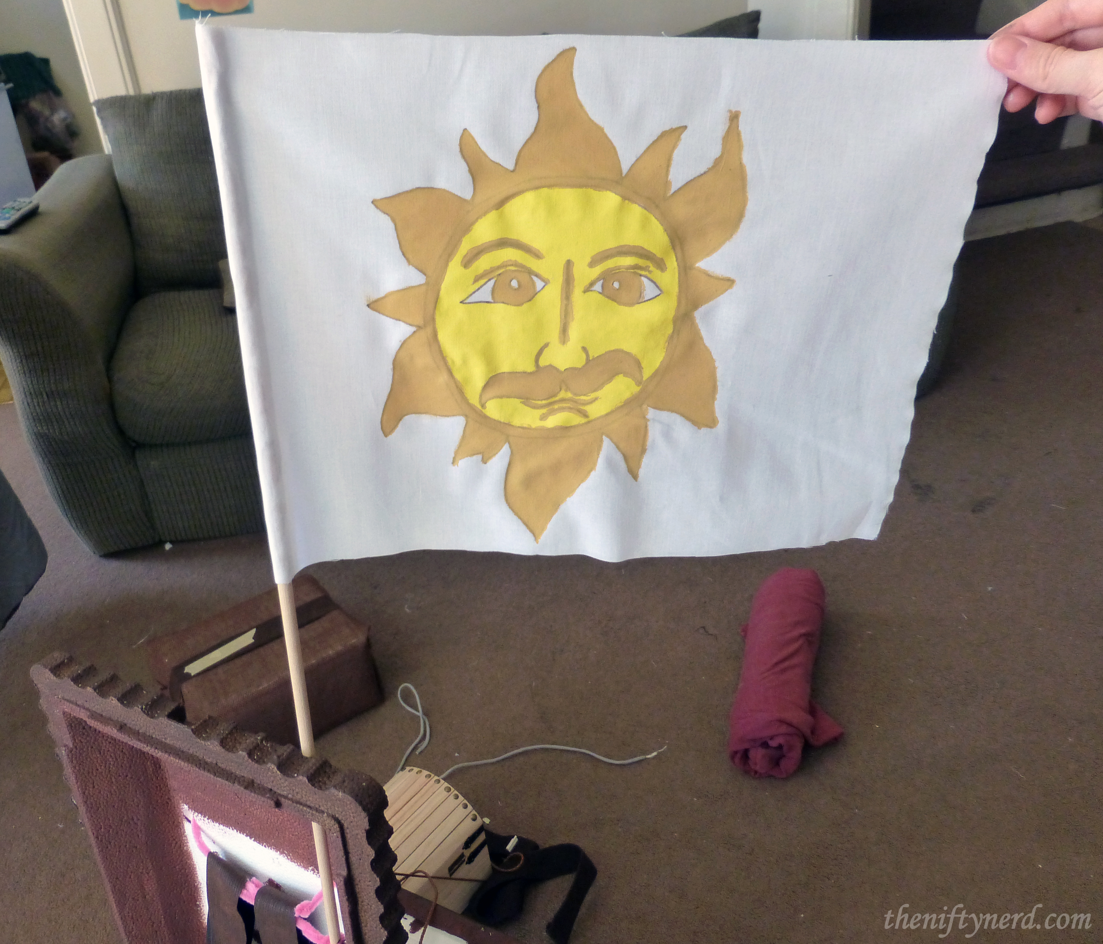 Sun emblem flag