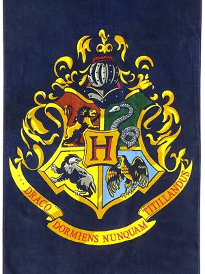 Harry Potter Hogwart's Crest beach towel