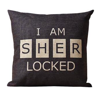 I am Sherlocked throw pillow pillowcase