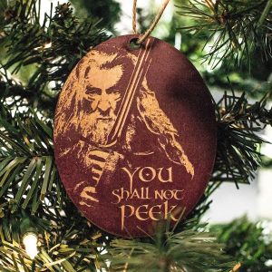 gandalf-ornament Gandalf 'You Shall Not Peek' tree ornament
