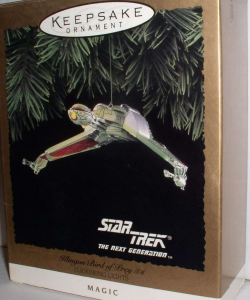 klingon-bird-of-prey-ornament Star Trek TNG Klingon Bird of Prey ornament