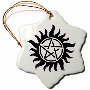 supernatural-ornament Supernatural anti-possession Christmas tree ornament