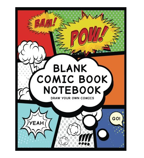 blank comic book notebook